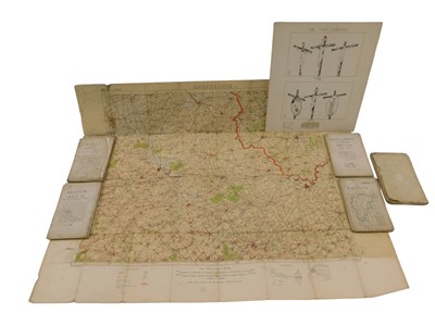Lot 601 - Six army issue WWI trench maps, for Belgium,...