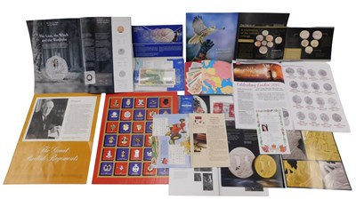 Lot 604 - Collectors stamps and coinage, comprising a...