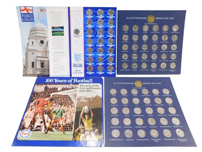 Lot 605 - Football related collectors coins, comprising...