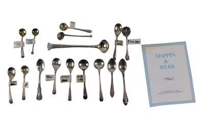 Lot 558 - A collection of silver preserve spoons, some...