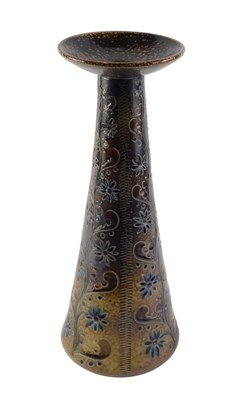 Lot 174 - A Continental Studio pottery vase, on a brown...
