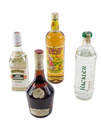 Lot 175 - Four bottles of alcohol, comprising Hackler...