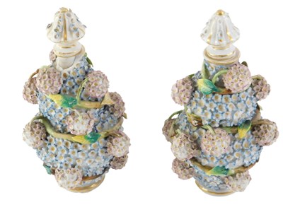 Lot 227 - A pair of 19thC Jacob Petit Paris porcelain...