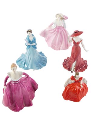 Lot 231 - Five Coalport ladies, comprising Daphney Ball...