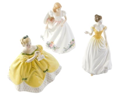 Lot 234 - Three Royal Doulton figures, comprising Joanna,...