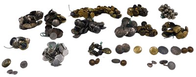 Lot 658 - Various costume, naval and military buttons.