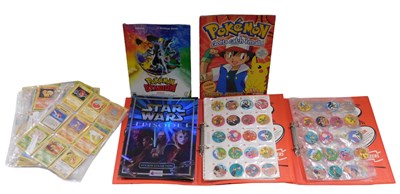 Lot 669 - Pokemon and Walkers Tazo cards, comprising two...
