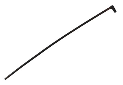 Lot 581 - An early 19thC mahogany walking cane, with...