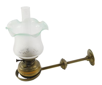 Lot 257 - A 20thC Eastern brass wall light, 45cm...