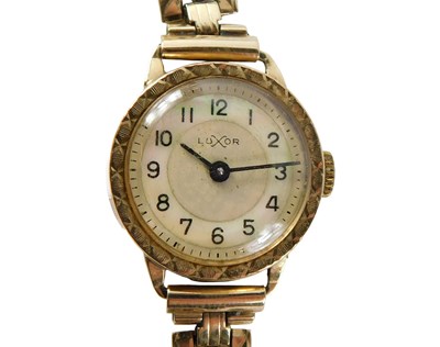 Lot 534 - A 9ct gold Luxor lady's wristwatch, with...