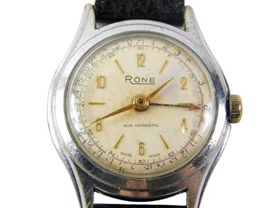 Lot 515 - A Rone gent's wristwatch, in a stainless steel...