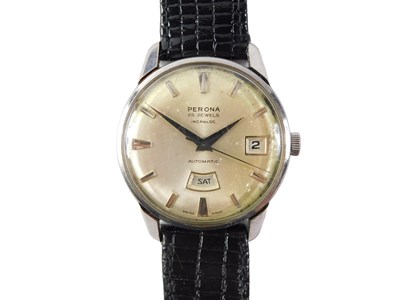 Lot 516 - A Perona Swiss Incabloc gent's wristwatch,...