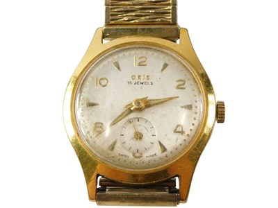 Lot 521 - An Oris gent's wristwatch, with a silvered...