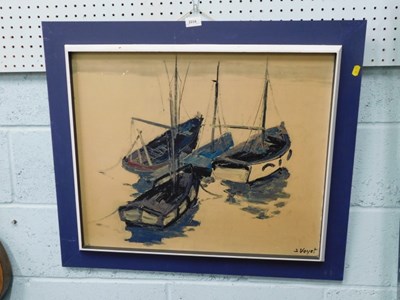 Lot 2234 - After J Voyet. Shipping print, in blue frame.