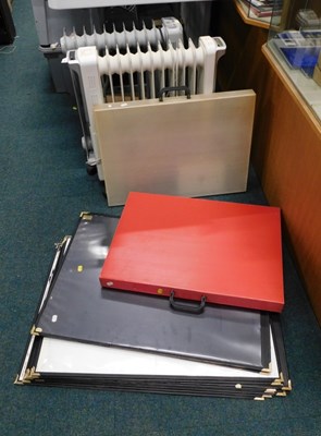 Lot 2241 - Various artist portfolio cases, and two...
