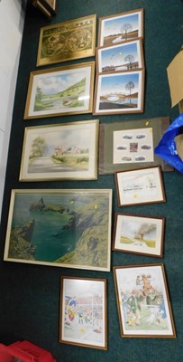 Lot 2159A - A quantity of pictures and prints, comprising...