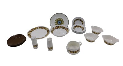 Lot 723A - A JG Meakin 70s part dinner set, decorated on...