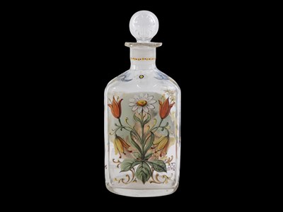 Lot 690 - A 19thC spirit decanter or bottle and stopper,...