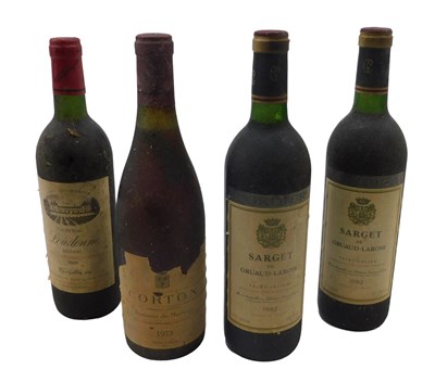 Lot 187 - Four bottles of French wine, two bottles of...