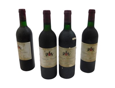 Lot 189 - Four bottles of Chateau Moulinet Pomerol...