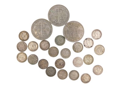 Lot 626a - Silver coinage, comprising a small group of...