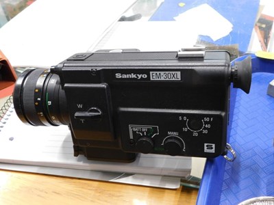 Lot 2191 - A Sankyo camcorder, and split lens.