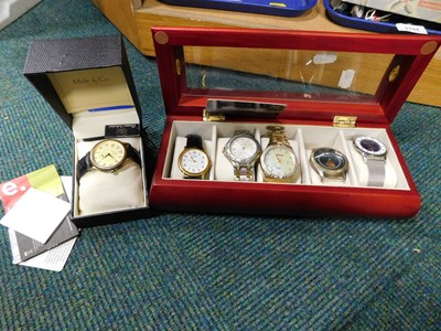 Lot 2197 - Costume jewellery wristwatches, comprising...