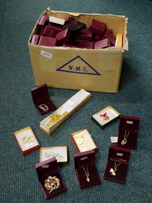 Lot 2214 - A quantity of gold plated and silver plated...