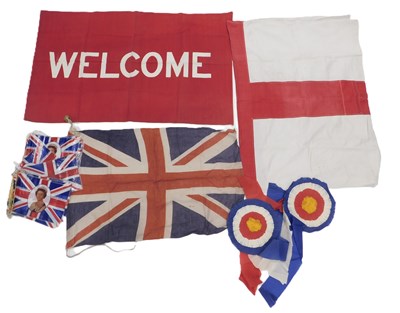 Lot 272 - Queen Elizabeth II 1977 Silver Jubilee flags,...