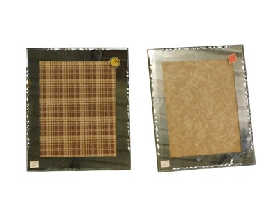 Lot 713 - A near pair of mirrored photograph frames, one...