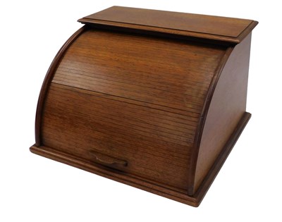 Lot 770 - A mahogany table top stationery cabinet, with...