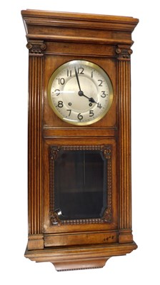 Lot 755 - An early 20thC beech and mahogany wall...