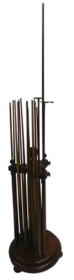 Lot 787 - A late 19th/early 20thC walnut revolving...