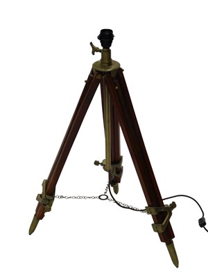 Lot 801 - A reproduction hardwood and brass camera...