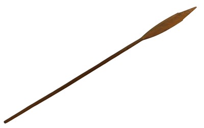 Lot 814 - An African tribal ornamental paddle, 189cm high.