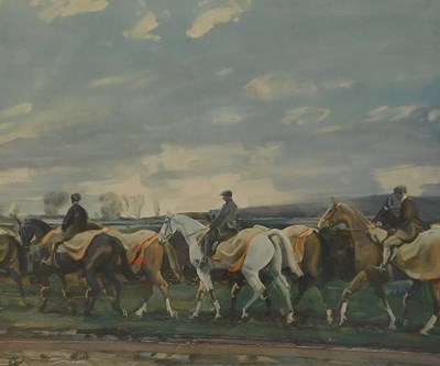 Lot 834 - After Alfred Munnings. The Belvoir Hunt,...
