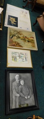 Lot 2257 - Pictures and prints, to include a print of a...