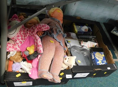 Lot 2260 - Soft toys and dolls, together with a quantity...