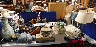 Lot 2265 - Ceramics, collectables, etc., to include six...