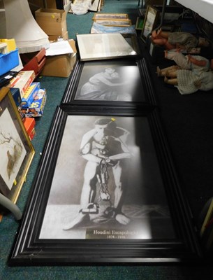 Lot 2283 - Pictures and prints, to include Houdini, rural...