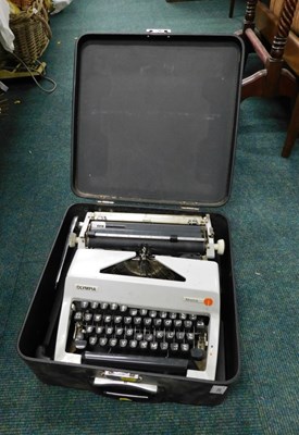 Lot 2289 - An Olympia Monica typewriter, in black...
