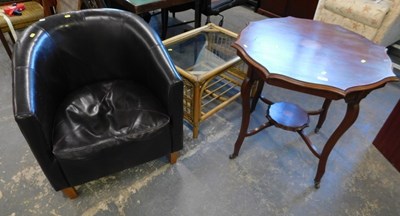 Lot 1550A - An Edwardian Sheraton style two tier octagonal...