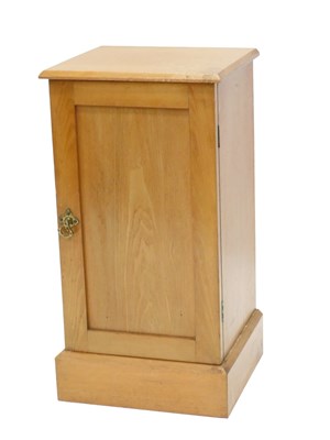 Lot 905 - A late Victorian ash pot cupboard, with a...