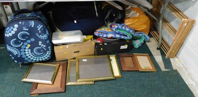 Lot 2255 - A quantity of empty wooden picture frames, of...