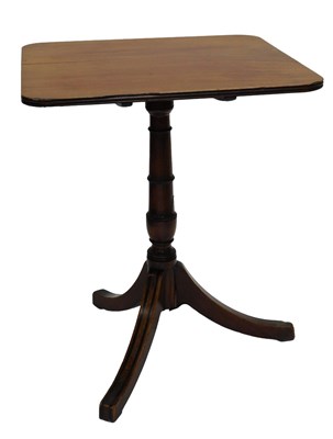 Lot 874 - An early 19thC mahogany and ebony tilt top...