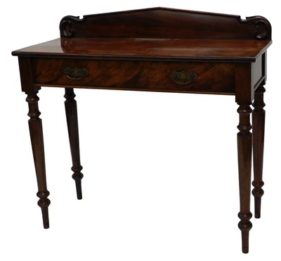 Lot 911 - A Victorian mahogany hall table, with a shaped...