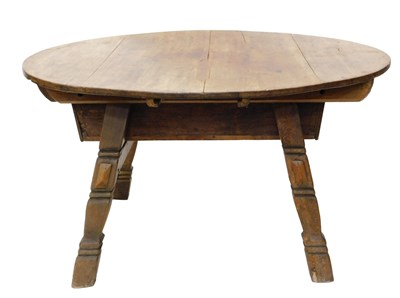 Lot 900 - An unusual early 19thC rustic French walnut...