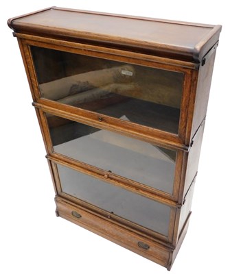Lot 918 - A Globe Wernicke & Co Limited oak sectional...