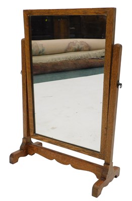 Lot 920 - An oak Arts & Crafts style dressing...
