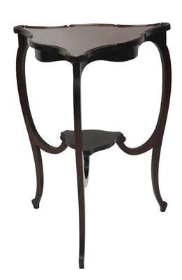 Lot 929 - An Edwardian mahogany triangular occasional...